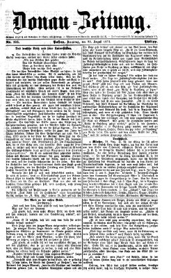 Donau-Zeitung Sonntag 23. August 1874