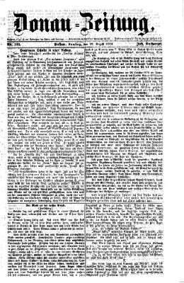 Donau-Zeitung Samstag 29. August 1874