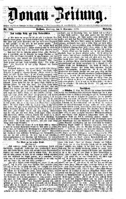 Donau-Zeitung Freitag 4. September 1874