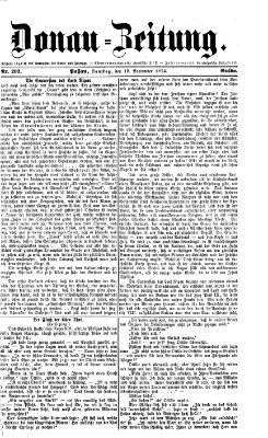 Donau-Zeitung Samstag 12. September 1874