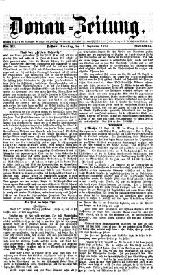 Donau-Zeitung Dienstag 15. September 1874