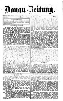 Donau-Zeitung Dienstag 29. September 1874