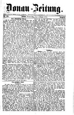 Donau-Zeitung Donnerstag 8. Oktober 1874