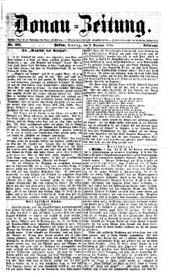 Donau-Zeitung Sonntag 6. Dezember 1874