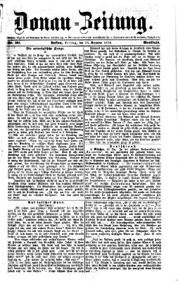 Donau-Zeitung Freitag 18. Dezember 1874