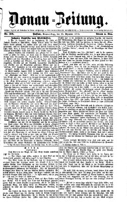 Donau-Zeitung Donnerstag 24. Dezember 1874