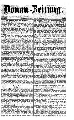 Donau-Zeitung Mittwoch 30. Dezember 1874