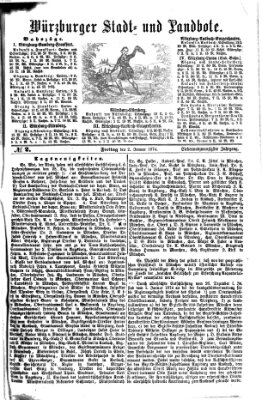 Würzburger Stadt- und Landbote Freitag 2. Januar 1874