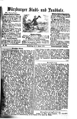 Würzburger Stadt- und Landbote Samstag 3. Januar 1874