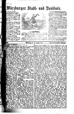 Würzburger Stadt- und Landbote Montag 19. Januar 1874