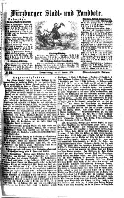 Würzburger Stadt- und Landbote Donnerstag 22. Januar 1874