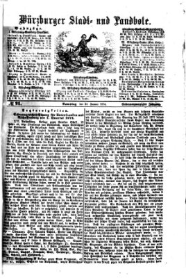 Würzburger Stadt- und Landbote Samstag 24. Januar 1874