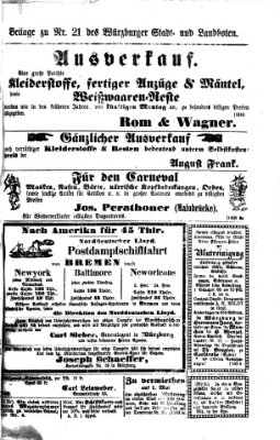 Würzburger Stadt- und Landbote Samstag 24. Januar 1874