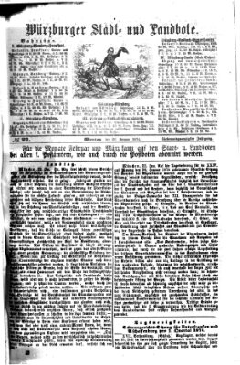 Würzburger Stadt- und Landbote Montag 26. Januar 1874