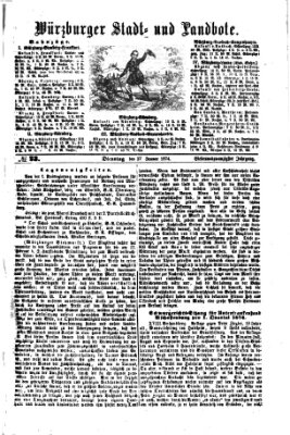 Würzburger Stadt- und Landbote Dienstag 27. Januar 1874