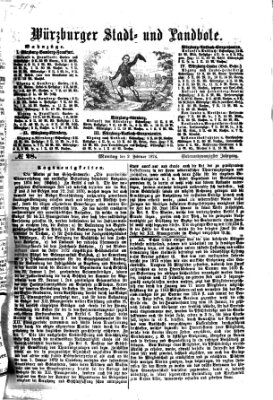 Würzburger Stadt- und Landbote Montag 2. Februar 1874