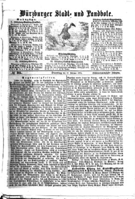 Würzburger Stadt- und Landbote Dienstag 10. Februar 1874