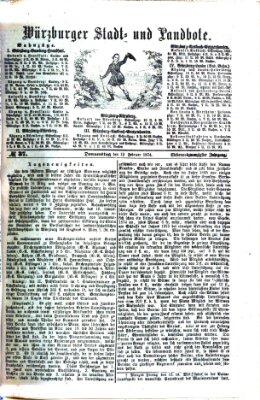 Würzburger Stadt- und Landbote Donnerstag 12. Februar 1874