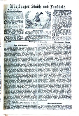 Würzburger Stadt- und Landbote Samstag 14. Februar 1874