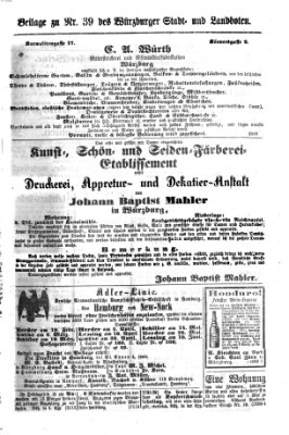 Würzburger Stadt- und Landbote Samstag 14. Februar 1874