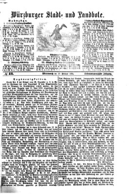 Würzburger Stadt- und Landbote Mittwoch 18. Februar 1874