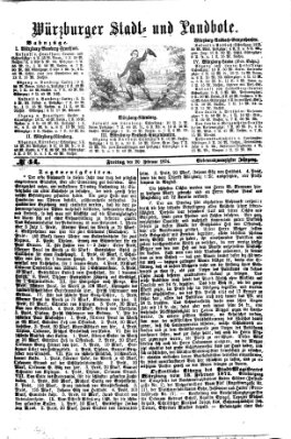 Würzburger Stadt- und Landbote Freitag 20. Februar 1874