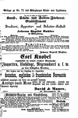 Würzburger Stadt- und Landbote Samstag 28. März 1874