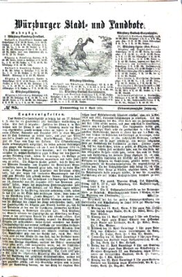 Würzburger Stadt- und Landbote Donnerstag 9. April 1874