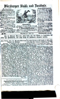 Würzburger Stadt- und Landbote Dienstag 21. April 1874