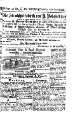 Würzburger Stadt- und Landbote Donnerstag 23. April 1874