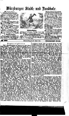 Würzburger Stadt- und Landbote Donnerstag 30. April 1874