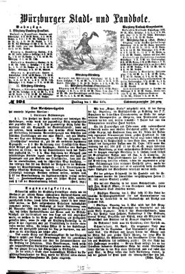 Würzburger Stadt- und Landbote Freitag 1. Mai 1874