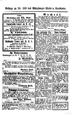 Würzburger Stadt- und Landbote Donnerstag 7. Mai 1874