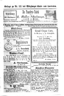 Würzburger Stadt- und Landbote Samstag 9. Mai 1874