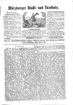 Würzburger Stadt- und Landbote Mittwoch 3. Juni 1874