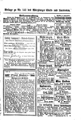 Würzburger Stadt- und Landbote Montag 15. Juni 1874