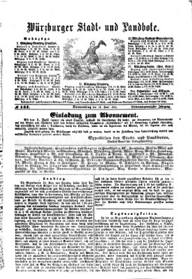 Würzburger Stadt- und Landbote Donnerstag 18. Juni 1874