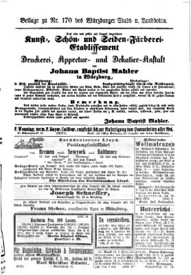 Würzburger Stadt- und Landbote Samstag 18. Juli 1874