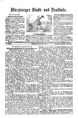 Würzburger Stadt- und Landbote Freitag 24. Juli 1874