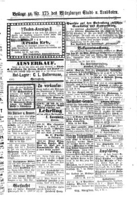 Würzburger Stadt- und Landbote Freitag 24. Juli 1874