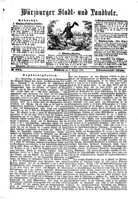 Würzburger Stadt- und Landbote Mittwoch 5. August 1874