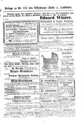 Würzburger Stadt- und Landbote Freitag 7. August 1874