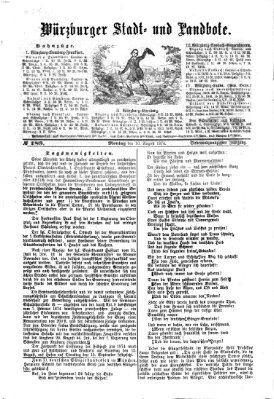 Würzburger Stadt- und Landbote Montag 10. August 1874