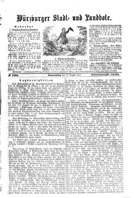 Würzburger Stadt- und Landbote Donnerstag 13. August 1874