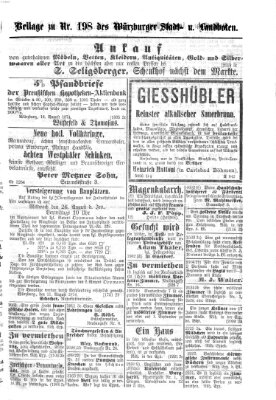 Würzburger Stadt- und Landbote Donnerstag 20. August 1874