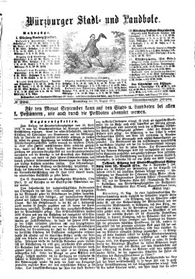 Würzburger Stadt- und Landbote Samstag 29. August 1874