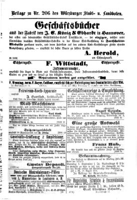 Würzburger Stadt- und Landbote Samstag 29. August 1874