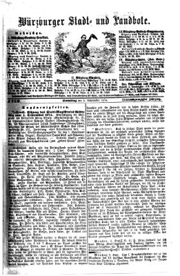 Würzburger Stadt- und Landbote Samstag 5. September 1874