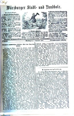 Würzburger Stadt- und Landbote Montag 7. September 1874
