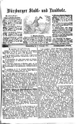 Würzburger Stadt- und Landbote Donnerstag 10. September 1874